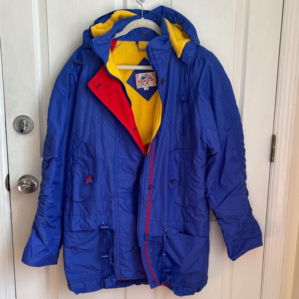 Vintage McGreggor Fleece Lined Ski Jacket winter coat size Small lots of pockets